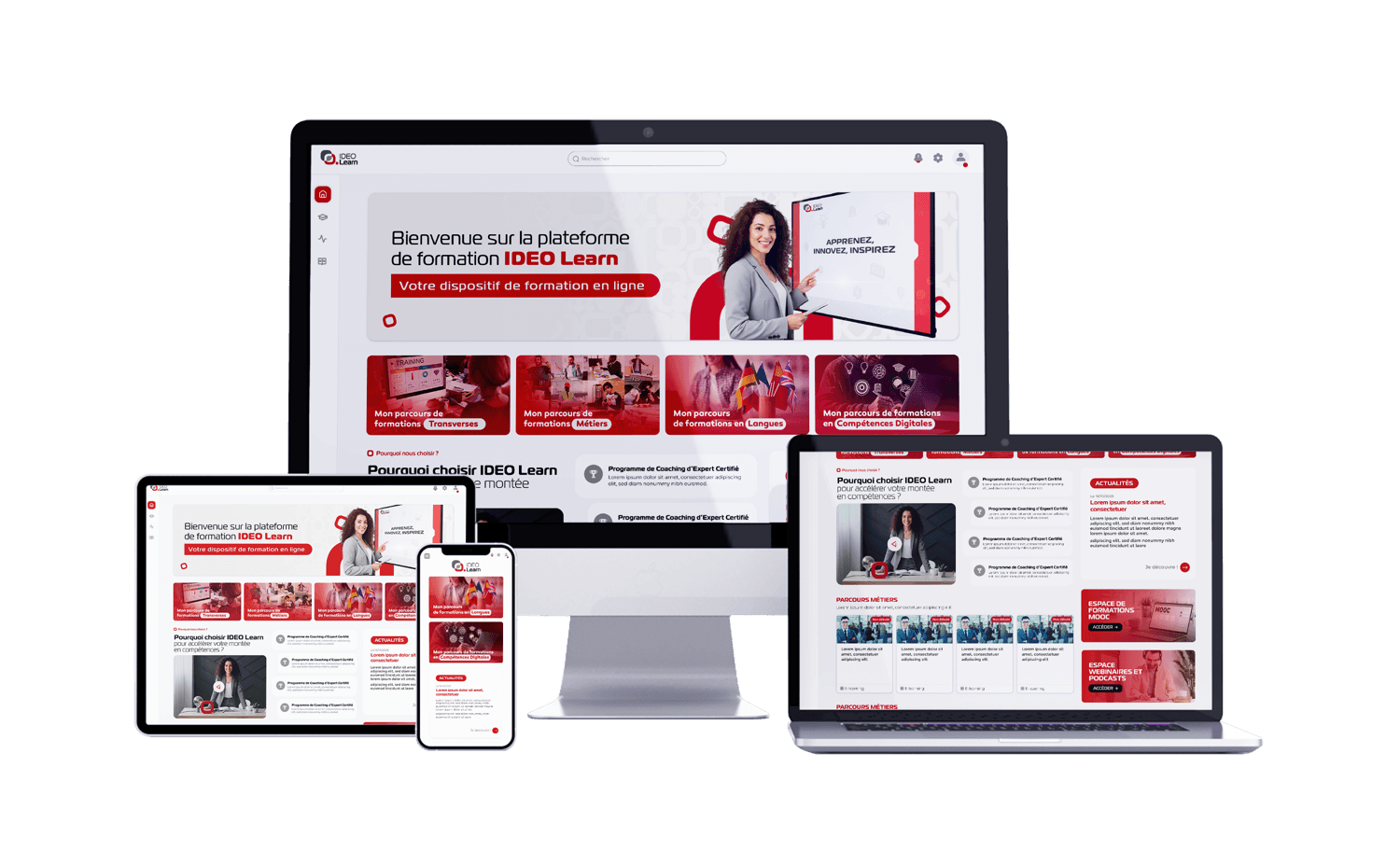 IDEO Learning Suite Platform on Multiple Devices